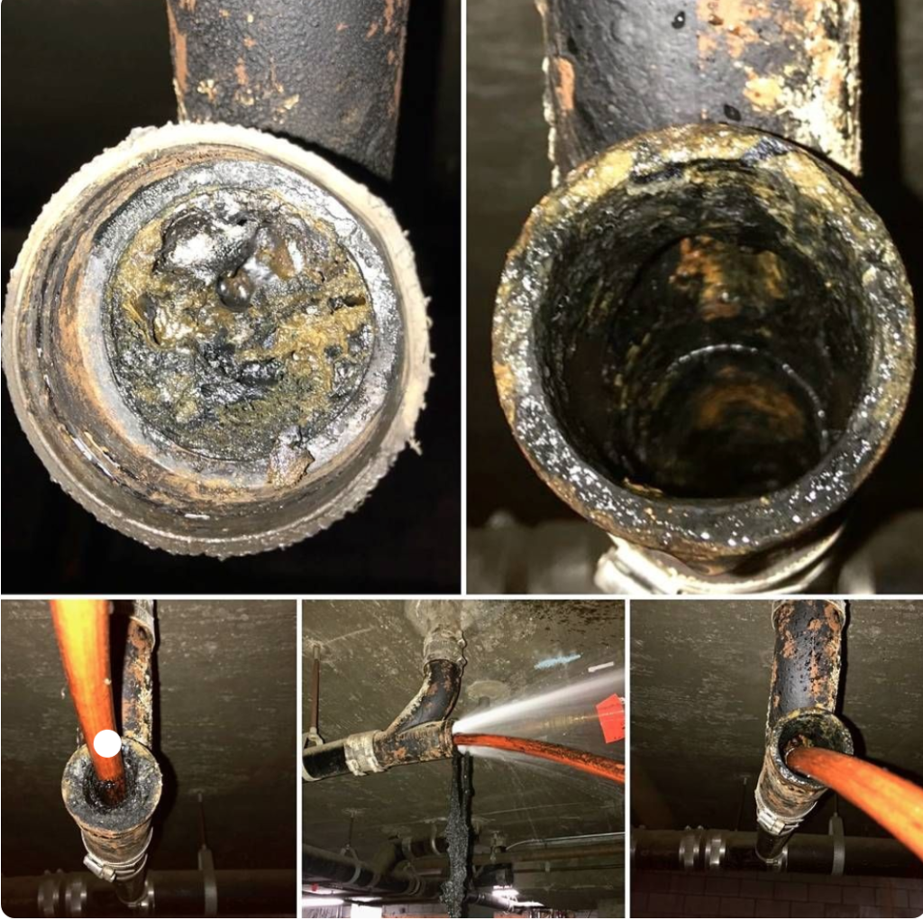 Hydro Jet before and after